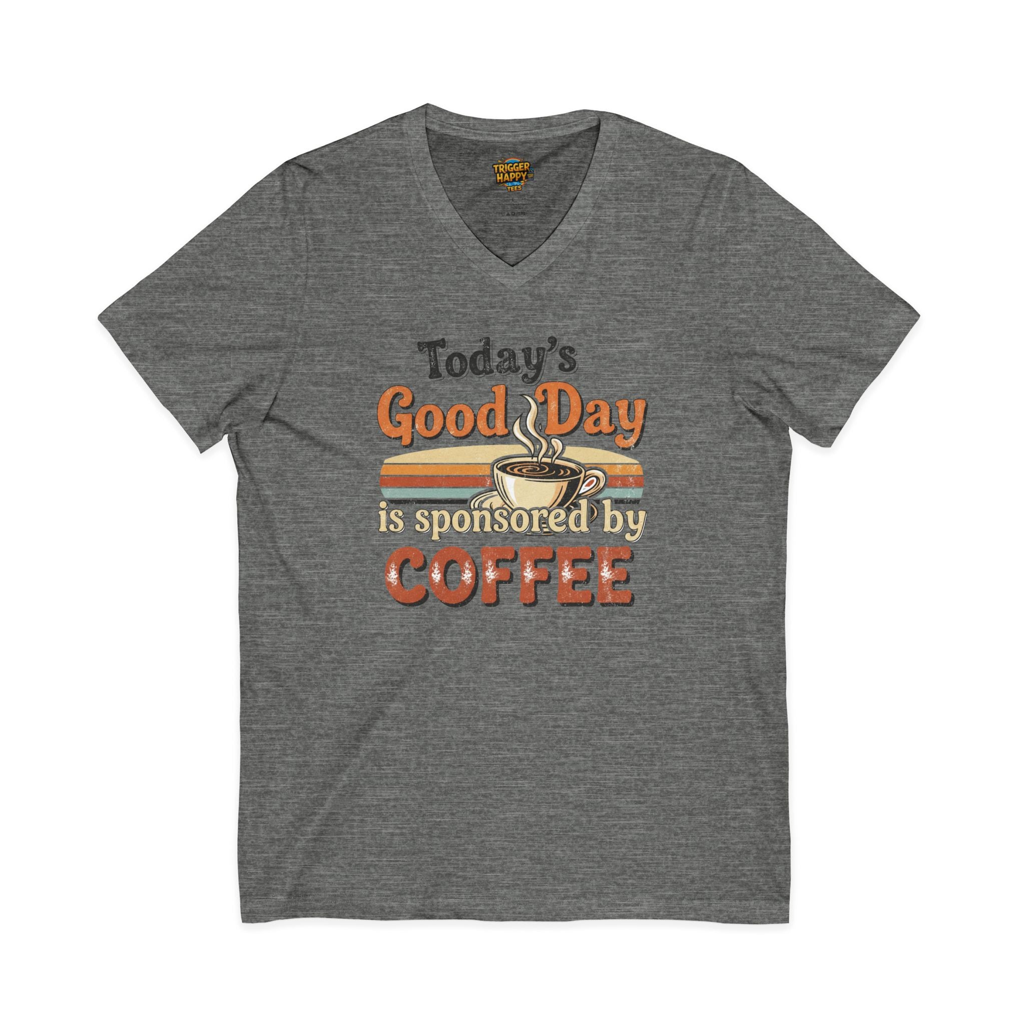 The "Don't Talk to Me Before My Coffee" V-Neck Tee | Super Soft & Stylish Unisex Shirt for Java Junkies