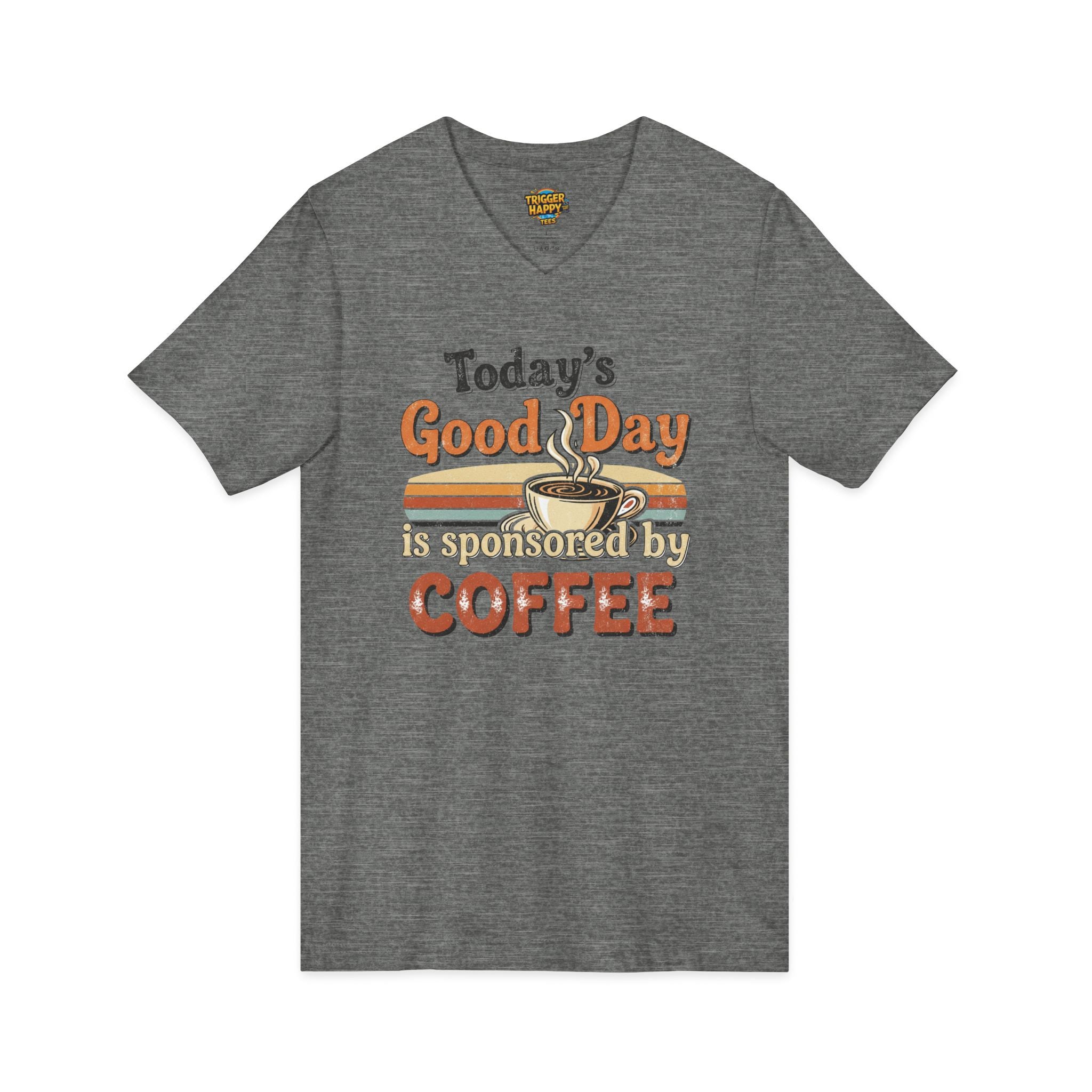 The "Don't Talk to Me Before My Coffee" V-Neck Tee | Super Soft & Stylish Unisex Shirt for Java Junkies