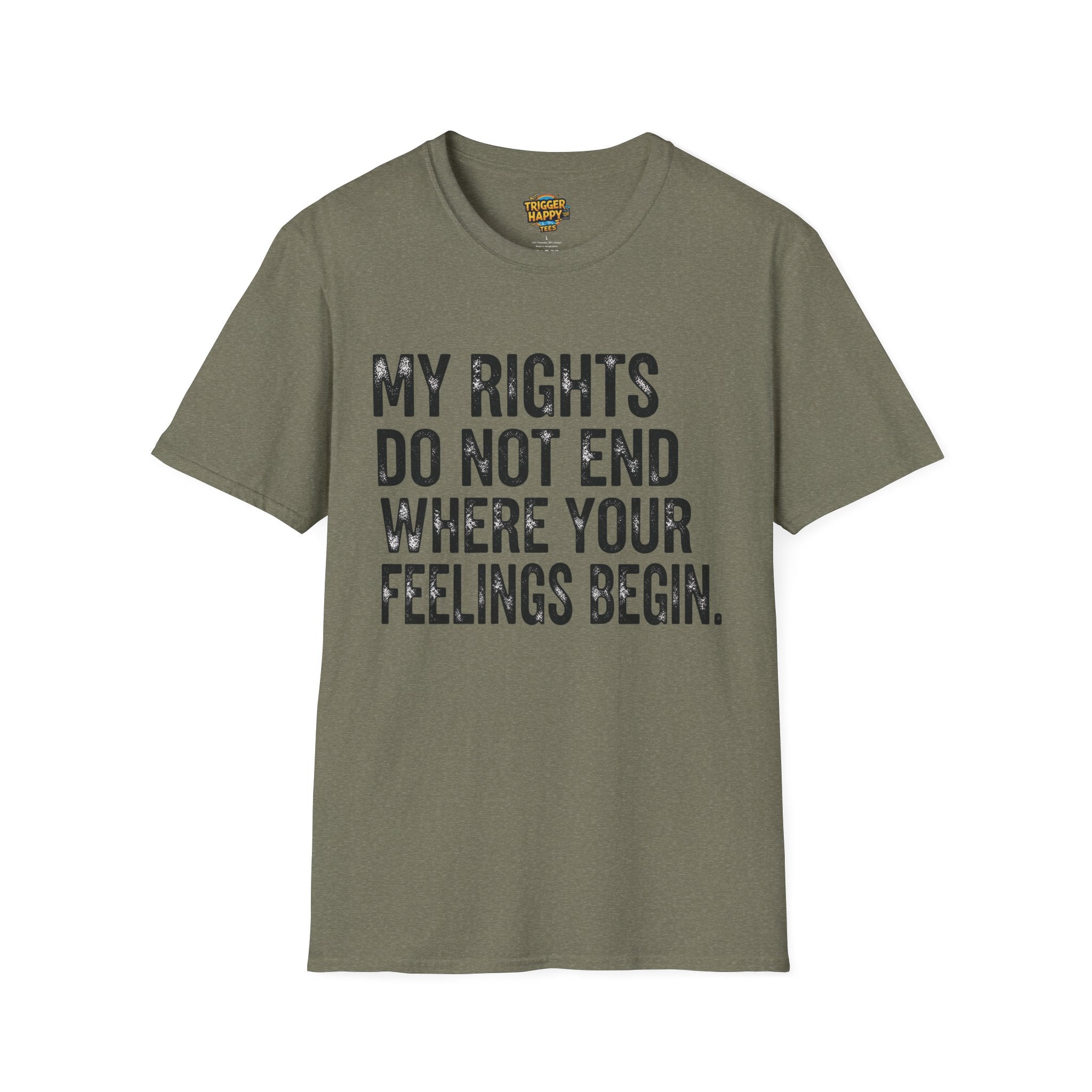My Rights Do Not End, Advocacy Apparel, Statement Tee, Gift for Activists, Casual Wear, Pride Shirts
