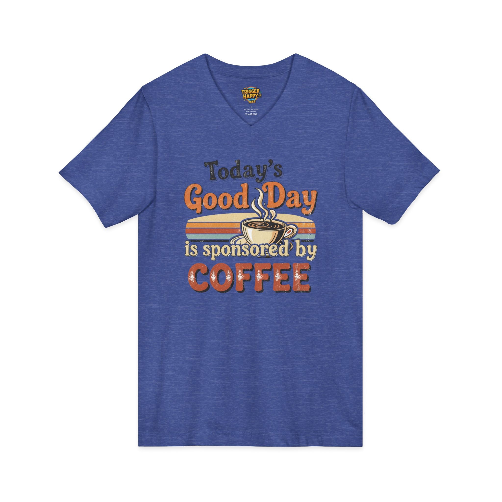 The "Don't Talk to Me Before My Coffee" V-Neck Tee | Super Soft & Stylish Unisex Shirt for Java Junkies