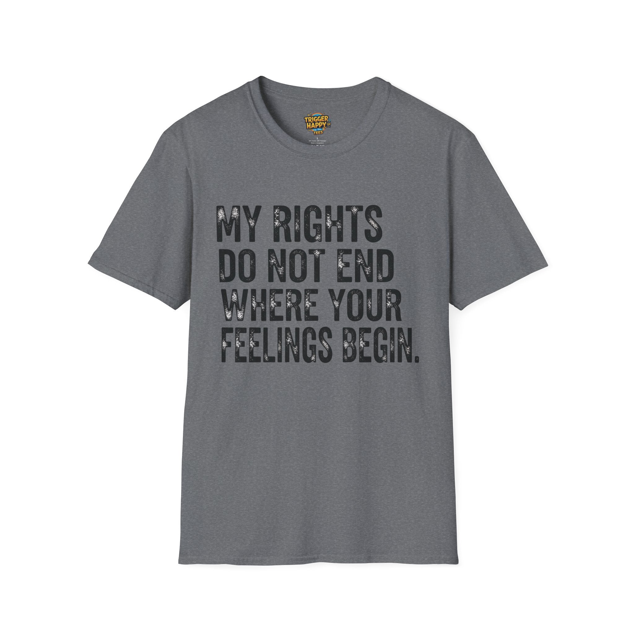 My Rights Do Not End, Advocacy Apparel, Statement Tee, Gift for Activists, Casual Wear, Pride Shirts
