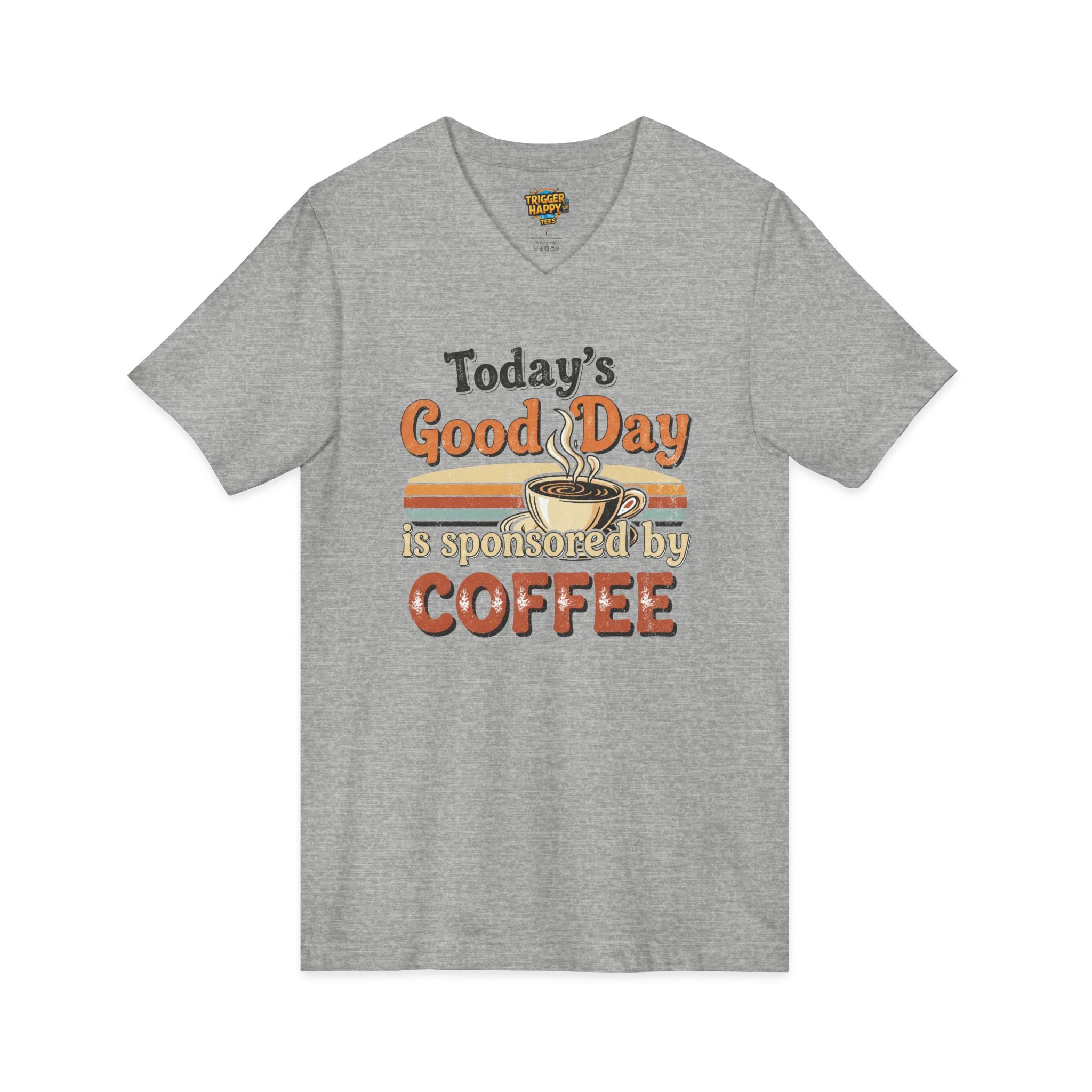 The "Don't Talk to Me Before My Coffee" V-Neck Tee | Super Soft & Stylish Unisex Shirt for Java Junkies