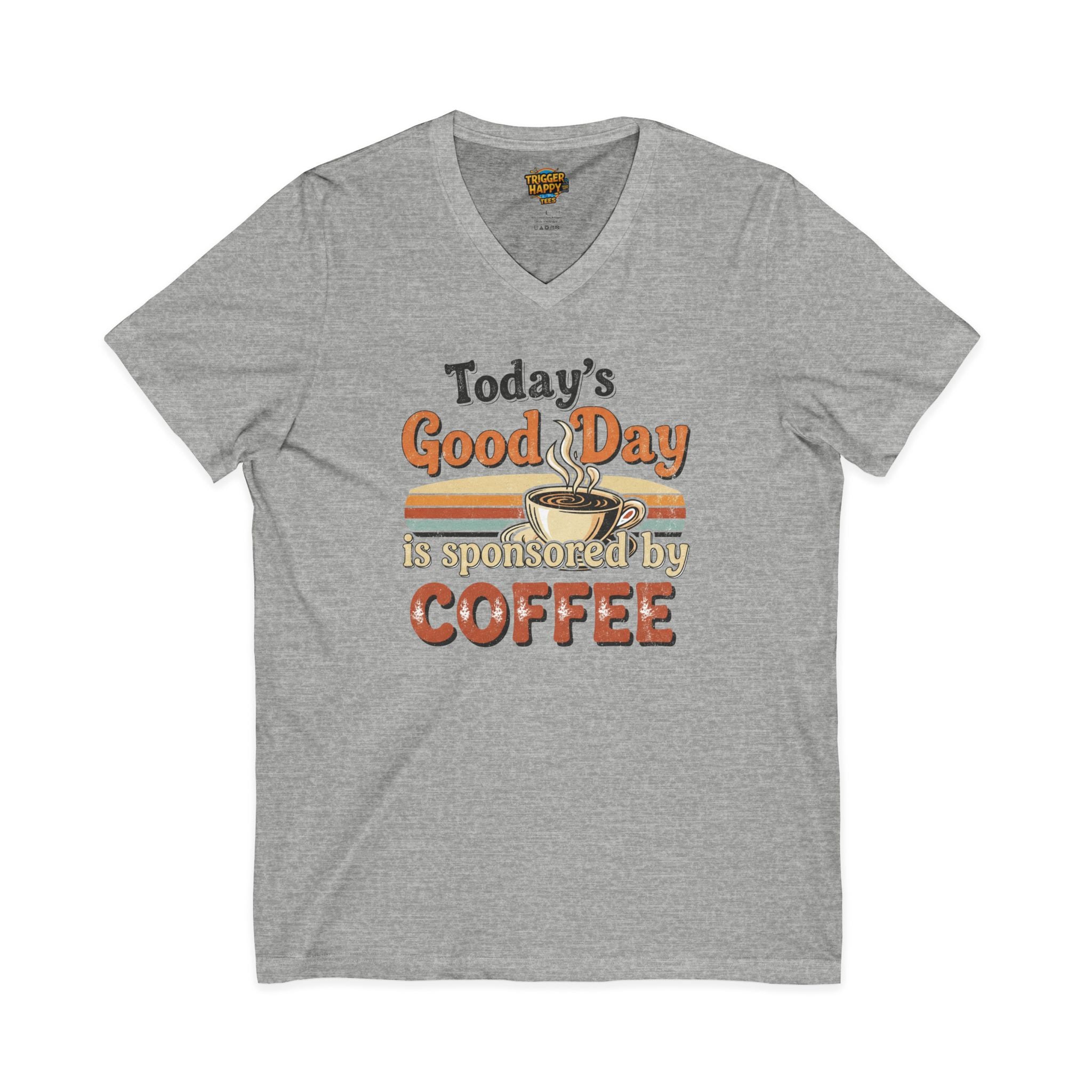 The "Don't Talk to Me Before My Coffee" V-Neck Tee | Super Soft & Stylish Unisex Shirt for Java Junkies