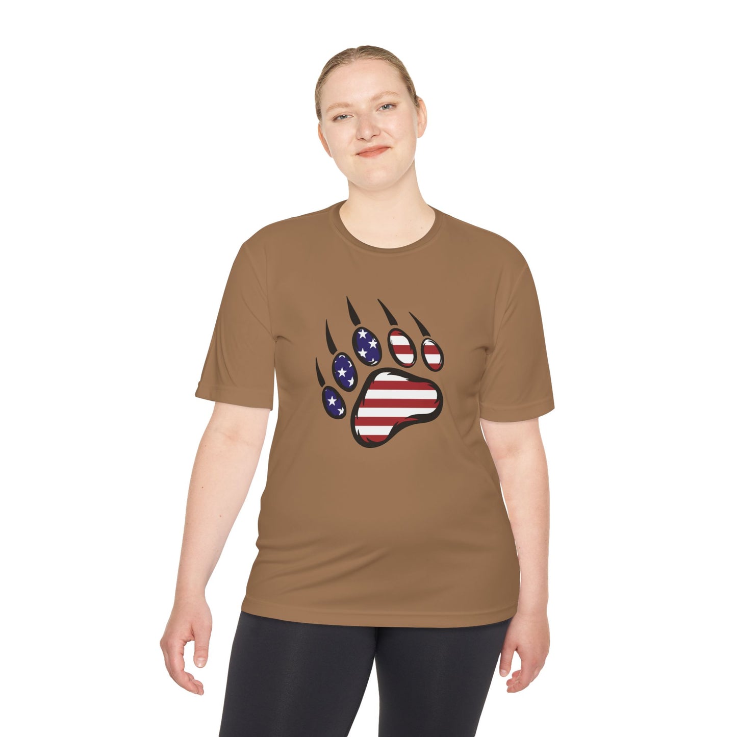 Patriotic Bear Paw Tee: So Comfy, Even Your Couch Will Be Jealous!