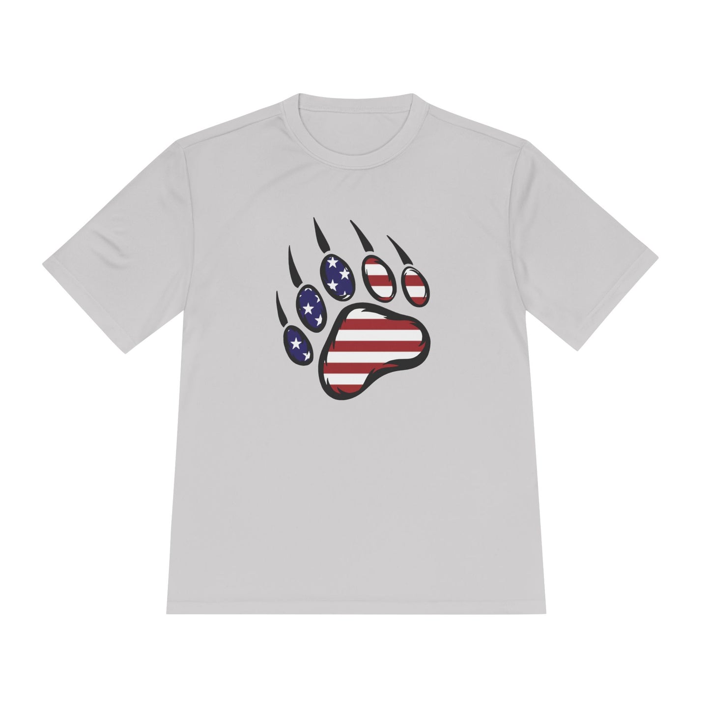 Patriotic Bear Paw Tee: So Comfy, Even Your Couch Will Be Jealous!