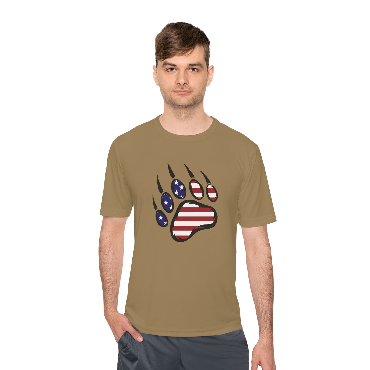 Patriotic Bear Paw Tee: So Comfy, Even Your Couch Will Be Jealous!