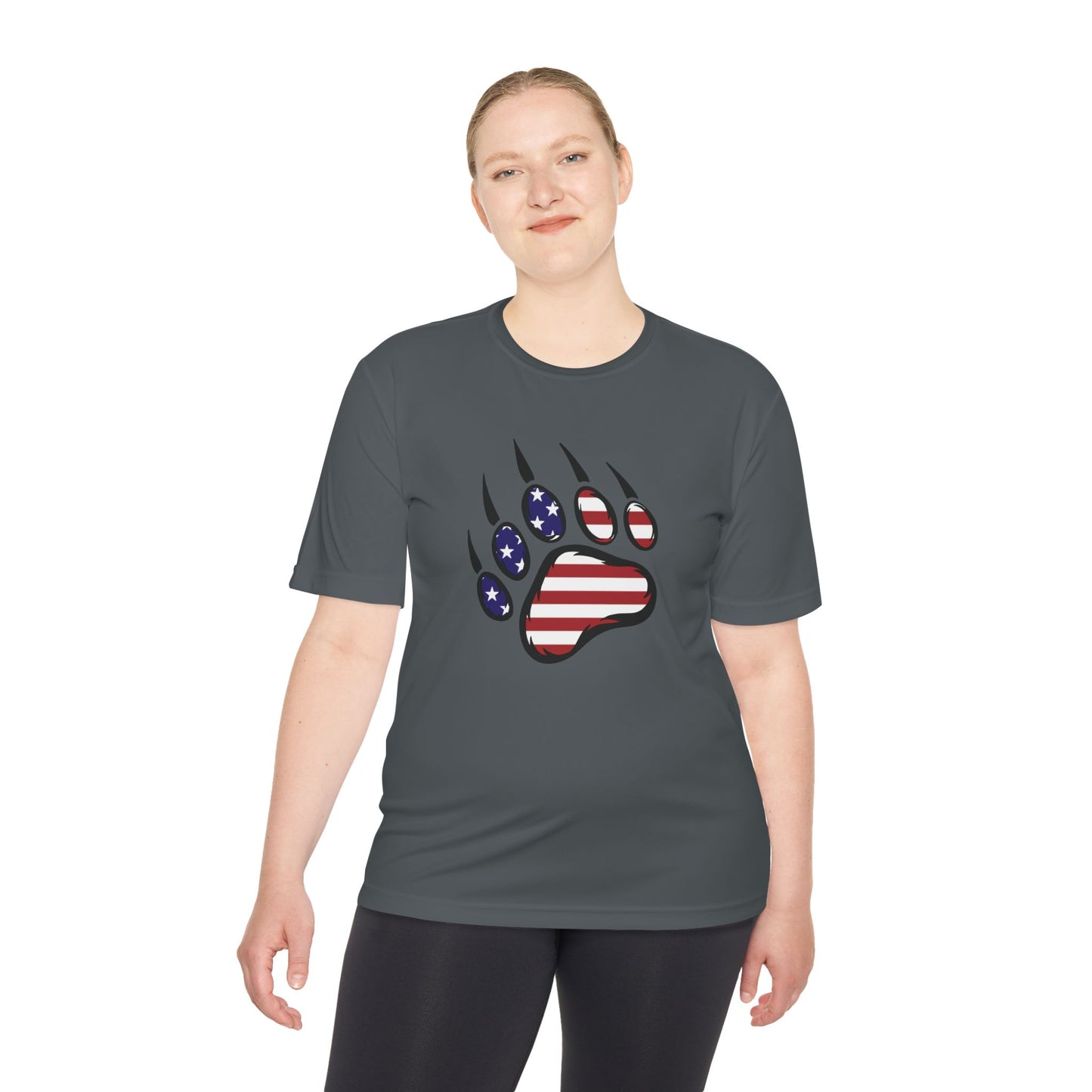 Patriotic Bear Paw Tee: So Comfy, Even Your Couch Will Be Jealous!