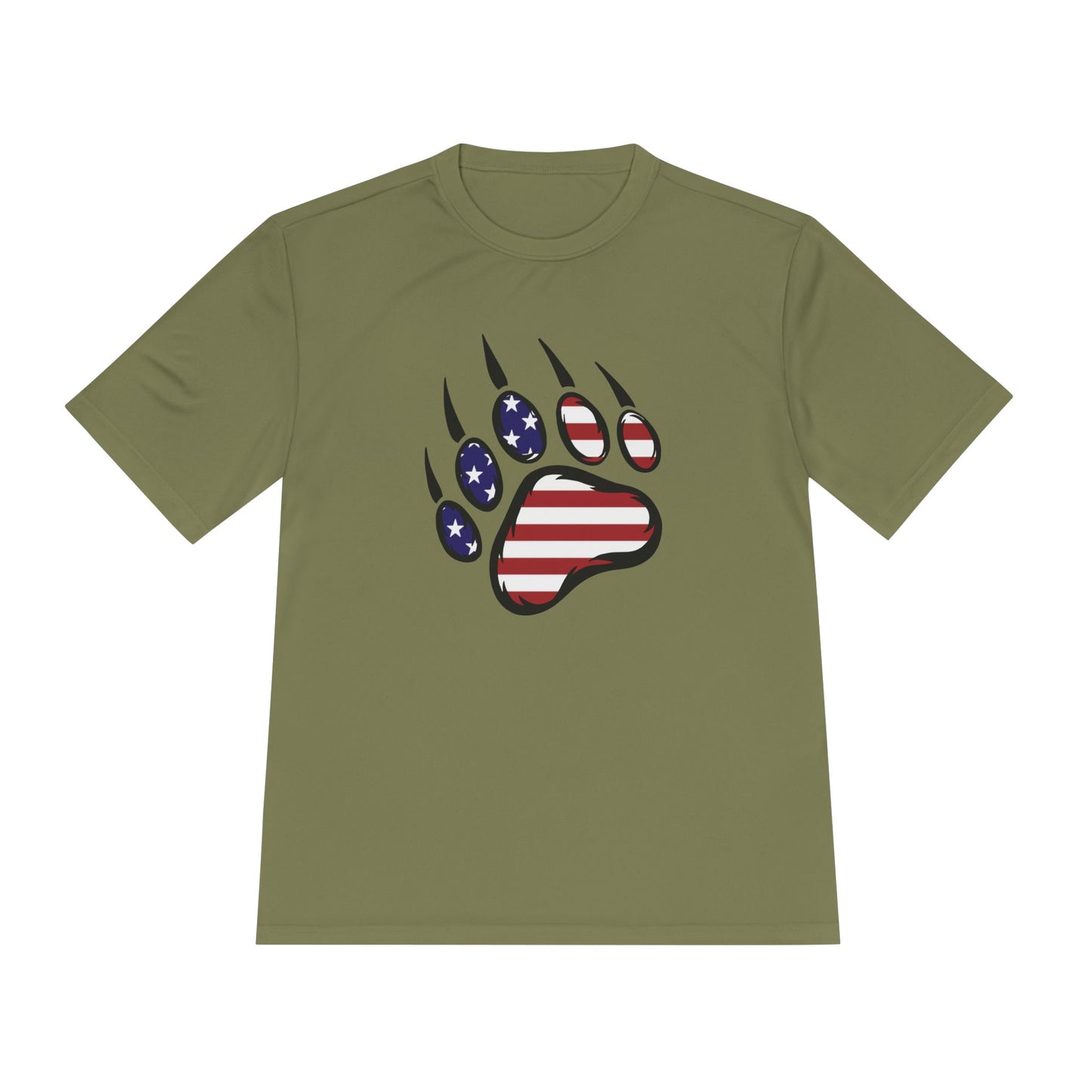 Patriotic Bear Paw Tee: So Comfy, Even Your Couch Will Be Jealous!
