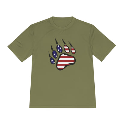 Patriotic Bear Paw Tee: So Comfy, Even Your Couch Will Be Jealous!