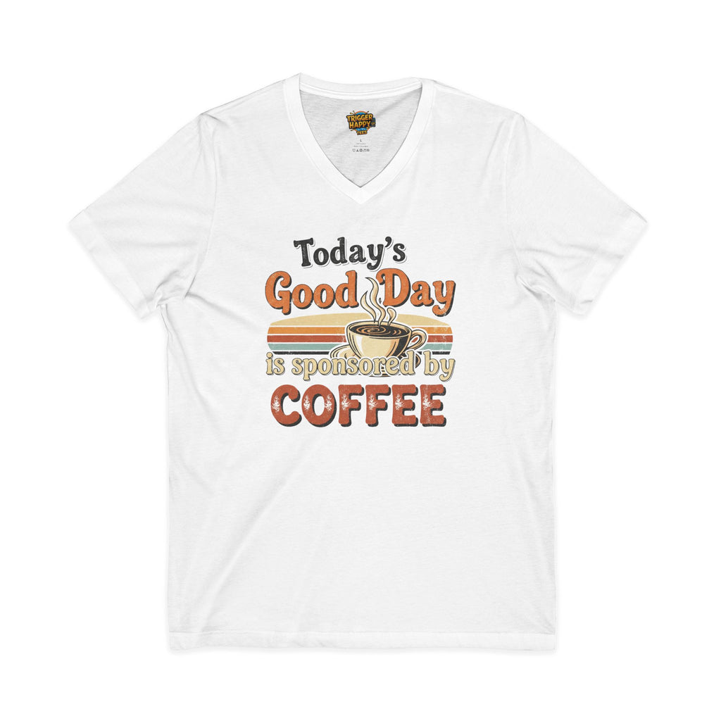 The "Don't Talk to Me Before My Coffee" V-Neck Tee | Super Soft & Stylish Unisex Shirt for Java Junkies