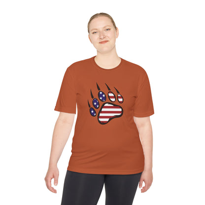 Patriotic Bear Paw Tee: So Comfy, Even Your Couch Will Be Jealous!