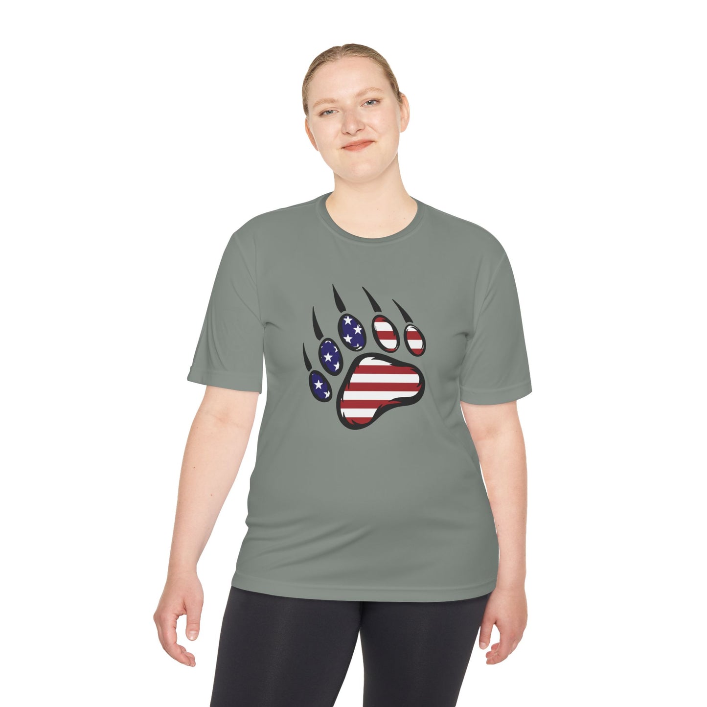 Patriotic Bear Paw Tee: So Comfy, Even Your Couch Will Be Jealous!