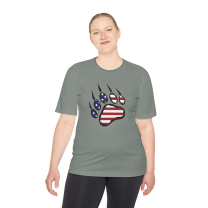 Patriotic Bear Paw Tee: So Comfy, Even Your Couch Will Be Jealous!