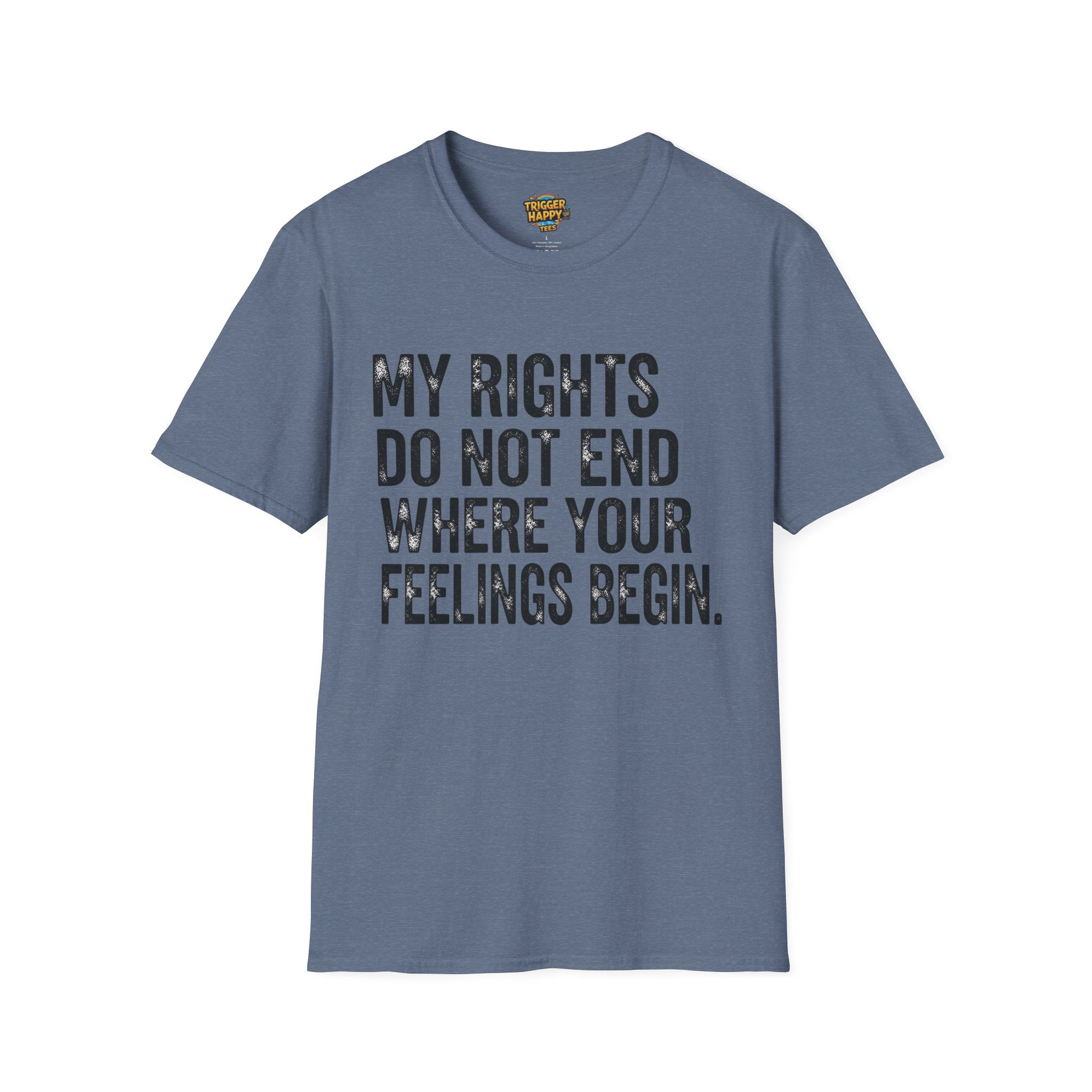 My Rights Do Not End, Advocacy Apparel, Statement Tee, Gift for Activists, Casual Wear, Pride Shirts