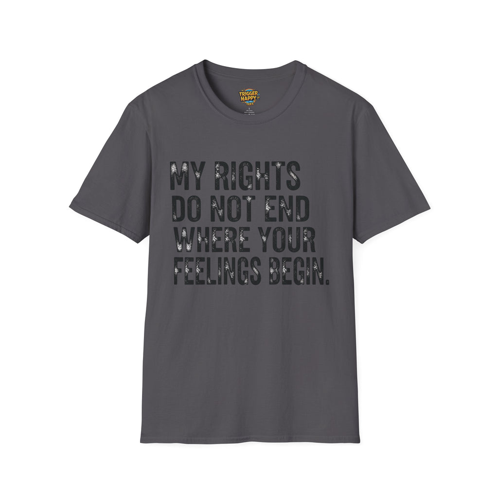 My Rights Do Not End, Advocacy Apparel, Statement Tee, Gift for Activists, Casual Wear, Pride Shirts