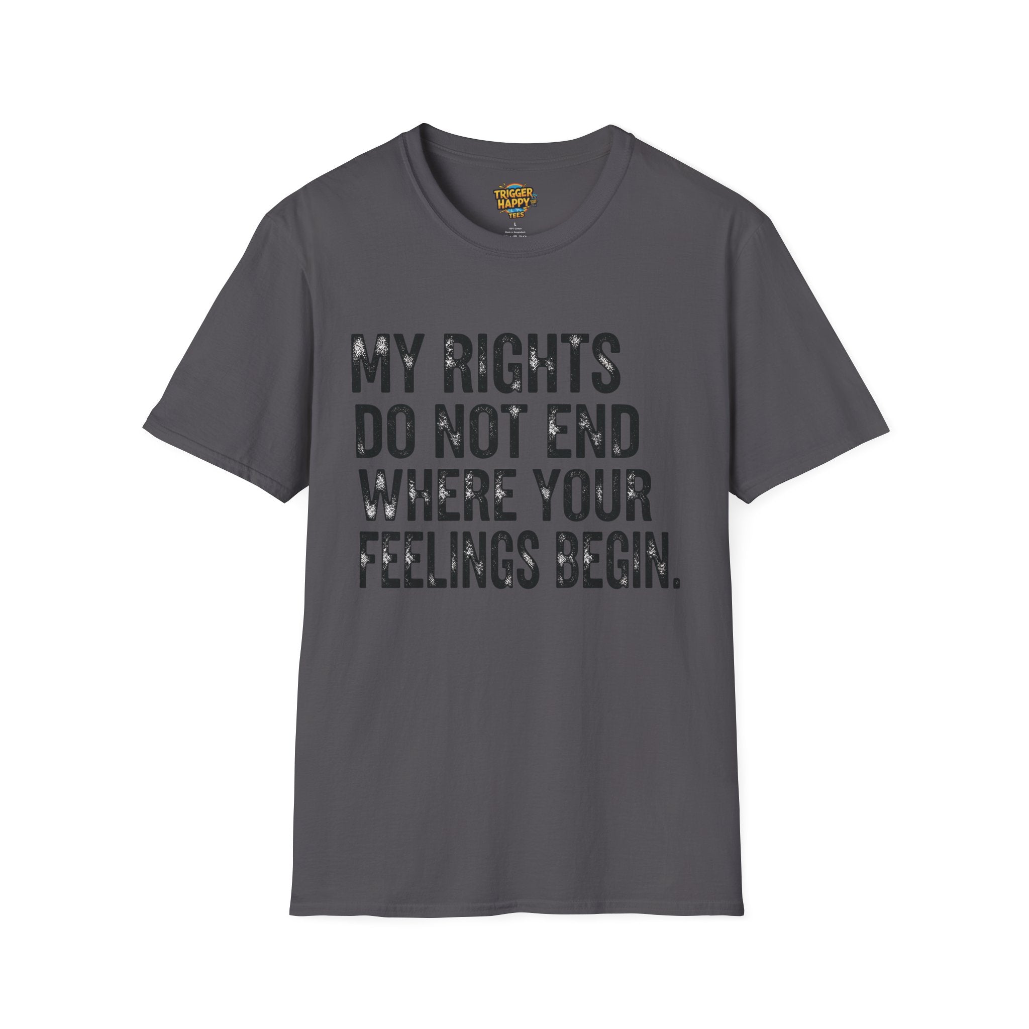 My Rights Do Not End, Advocacy Apparel, Statement Tee, Gift for Activists, Casual Wear, Pride Shirts