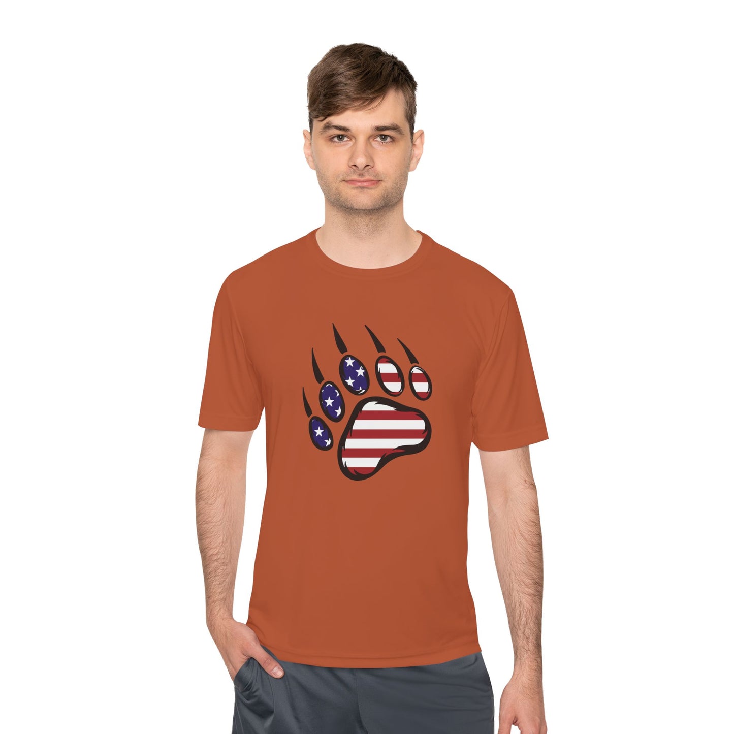 Patriotic Bear Paw Tee: So Comfy, Even Your Couch Will Be Jealous!