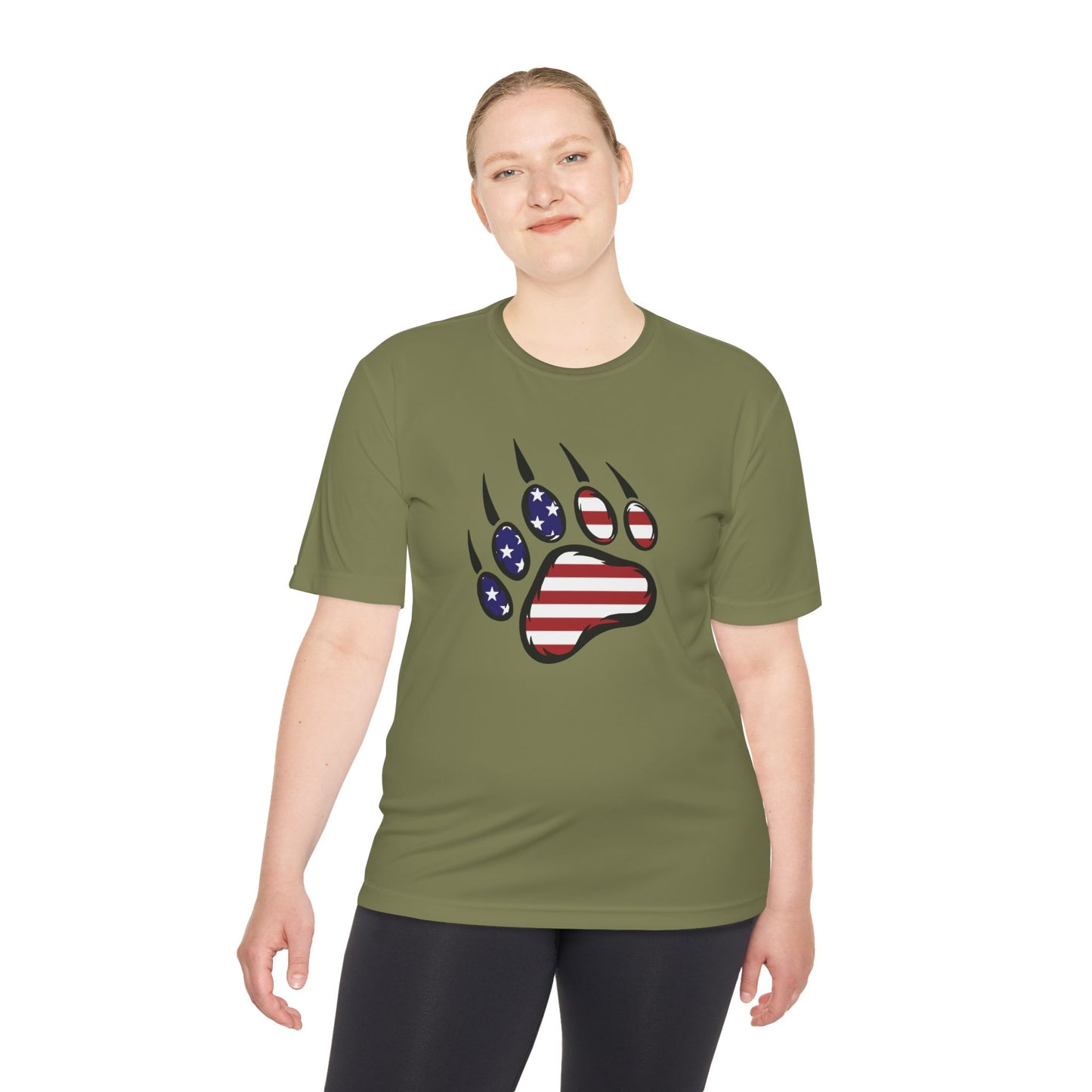 Patriotic Bear Paw Tee: So Comfy, Even Your Couch Will Be Jealous!