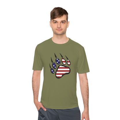 Patriotic Bear Paw Tee: So Comfy, Even Your Couch Will Be Jealous!