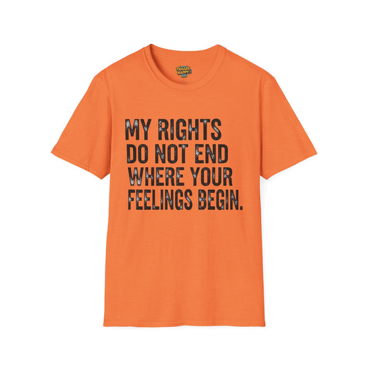 My Rights Do Not End, Advocacy Apparel, Statement Tee, Gift for Activists, Casual Wear, Pride Shirts