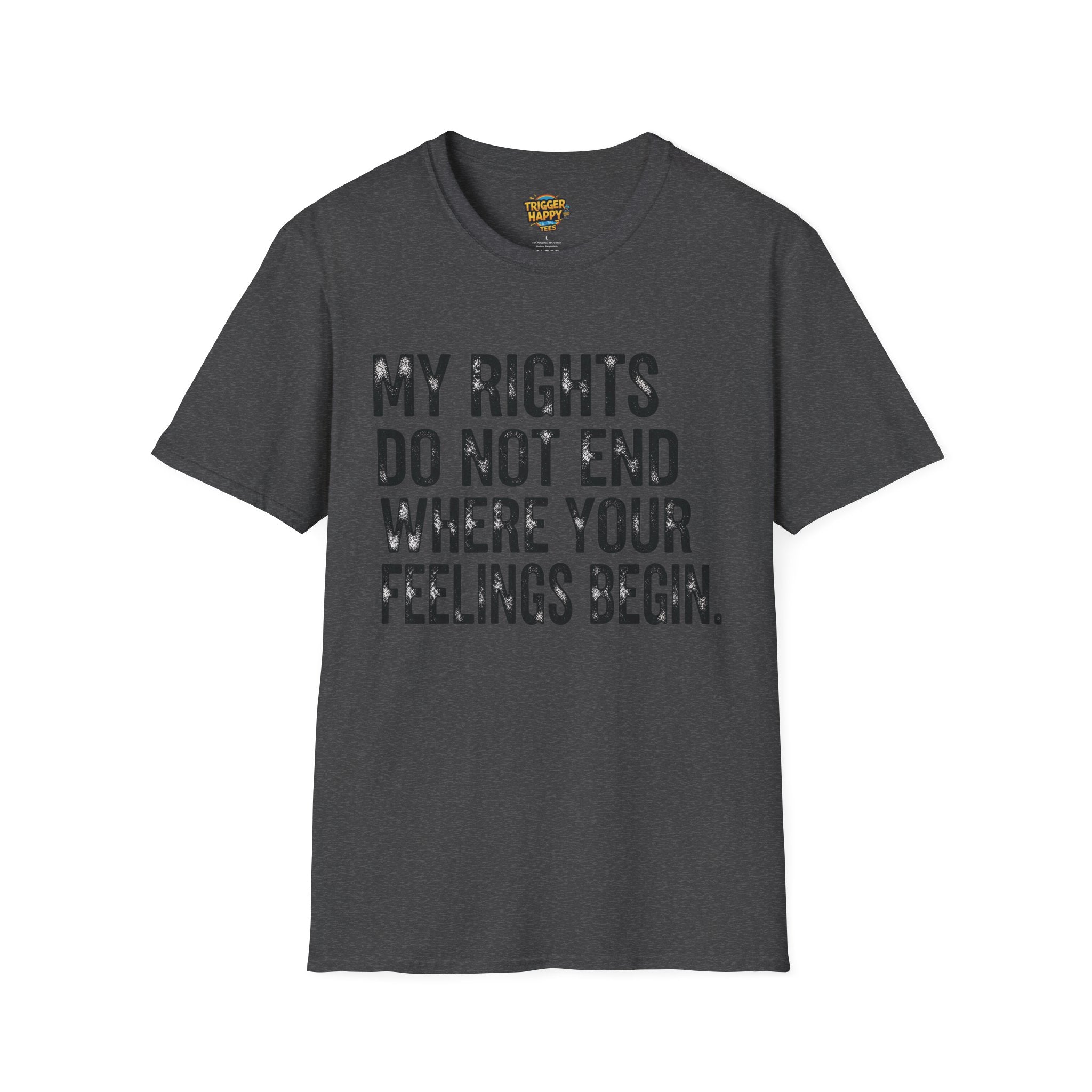 My Rights Do Not End, Advocacy Apparel, Statement Tee, Gift for Activists, Casual Wear, Pride Shirts