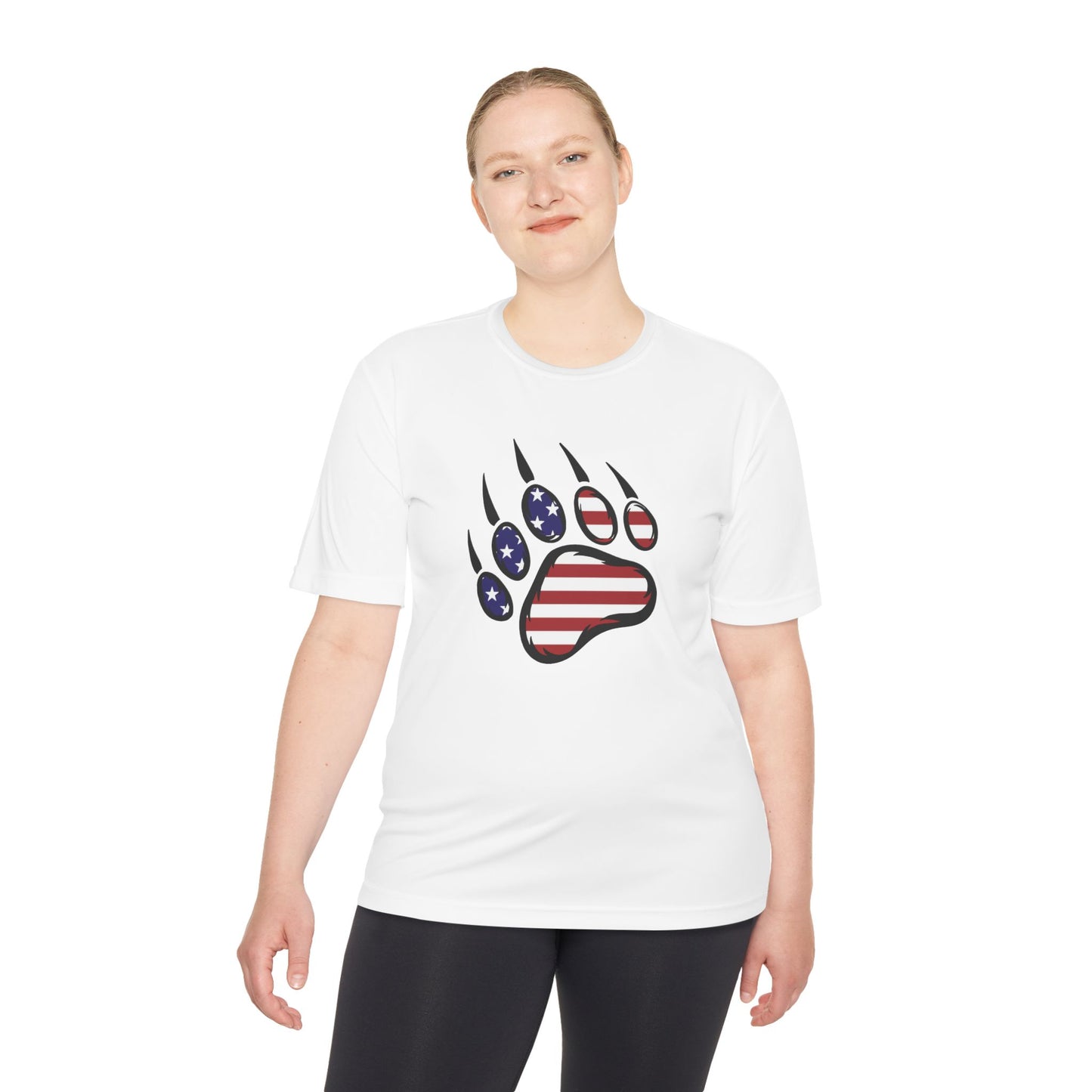 Patriotic Bear Paw Tee: So Comfy, Even Your Couch Will Be Jealous!