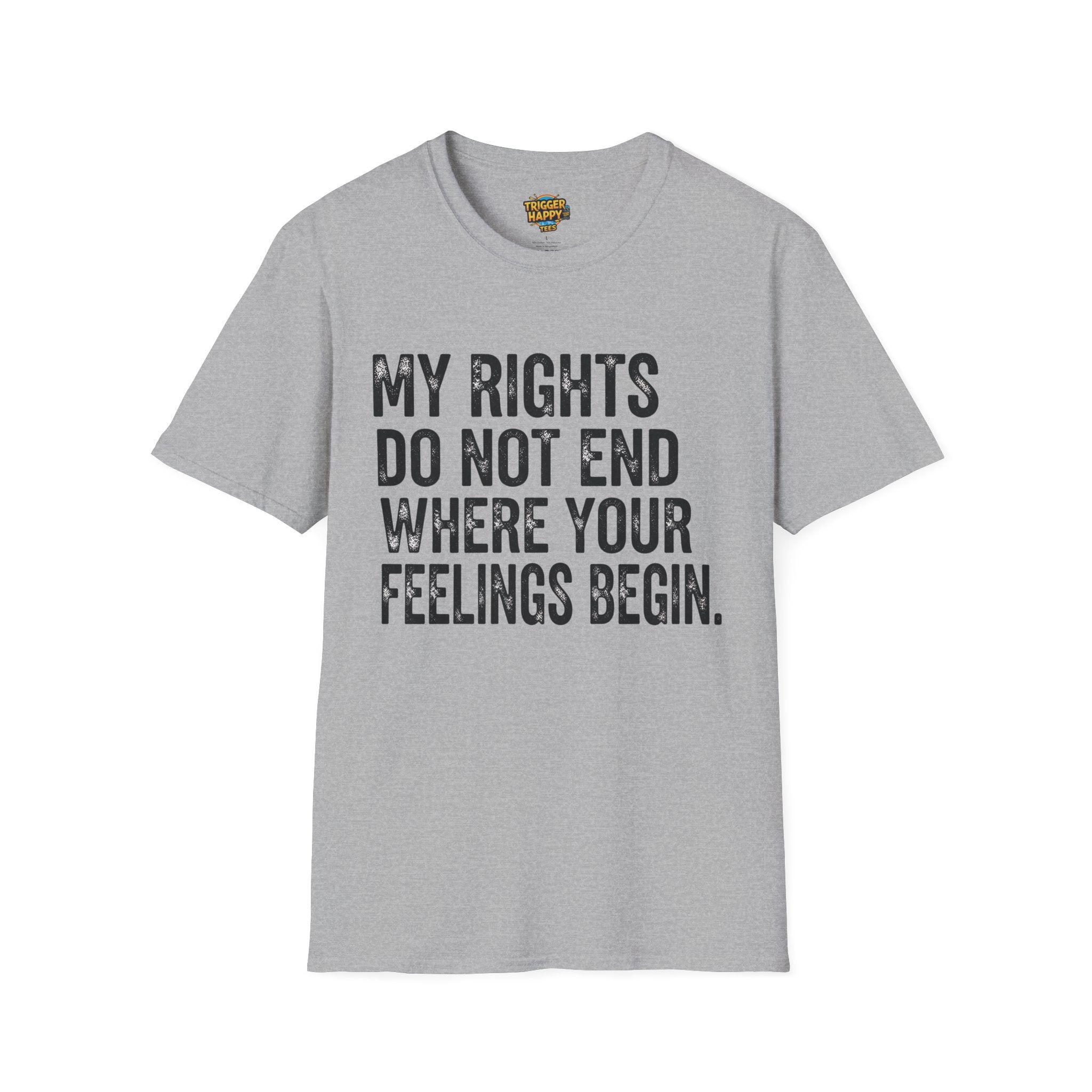My Rights Do Not End, Advocacy Apparel, Statement Tee, Gift for Activists, Casual Wear, Pride Shirts