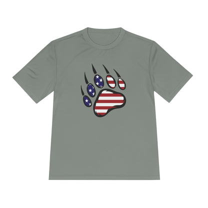 Patriotic Bear Paw Tee: So Comfy, Even Your Couch Will Be Jealous!