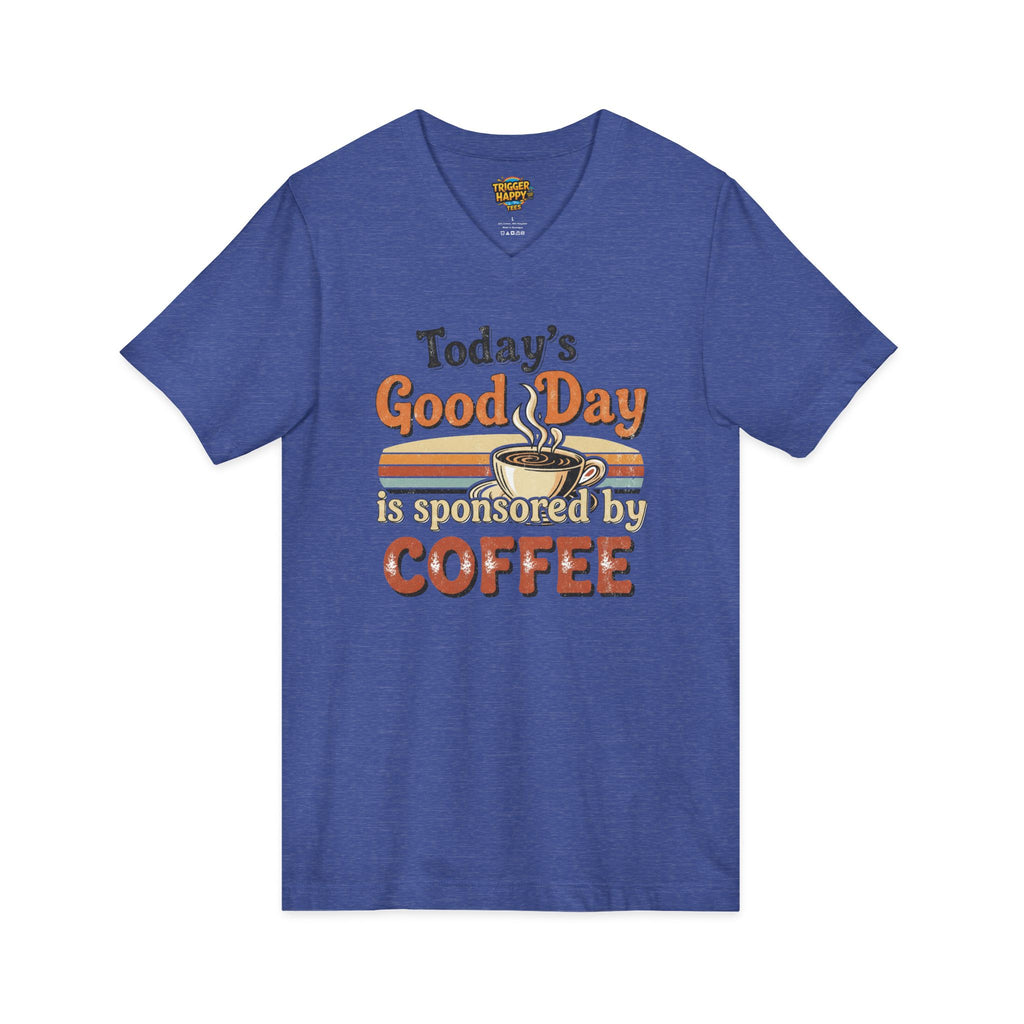 The "Don't Talk to Me Before My Coffee" V-Neck Tee | Super Soft & Stylish Unisex Shirt for Java Junkies