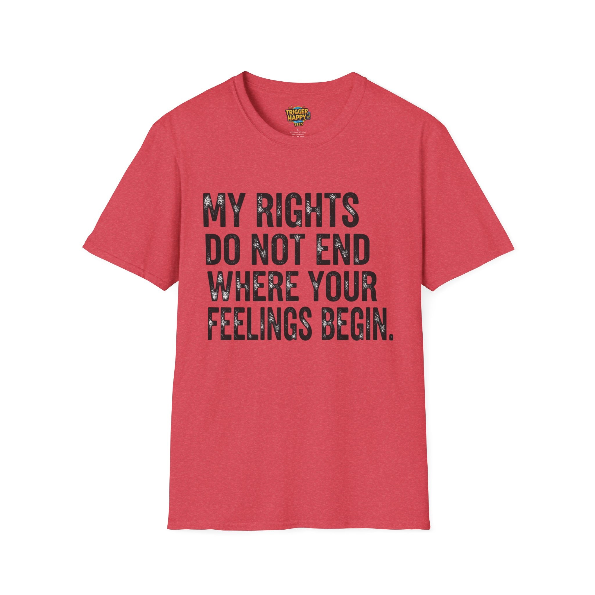 My Rights Do Not End, Advocacy Apparel, Statement Tee, Gift for Activists, Casual Wear, Pride Shirts
