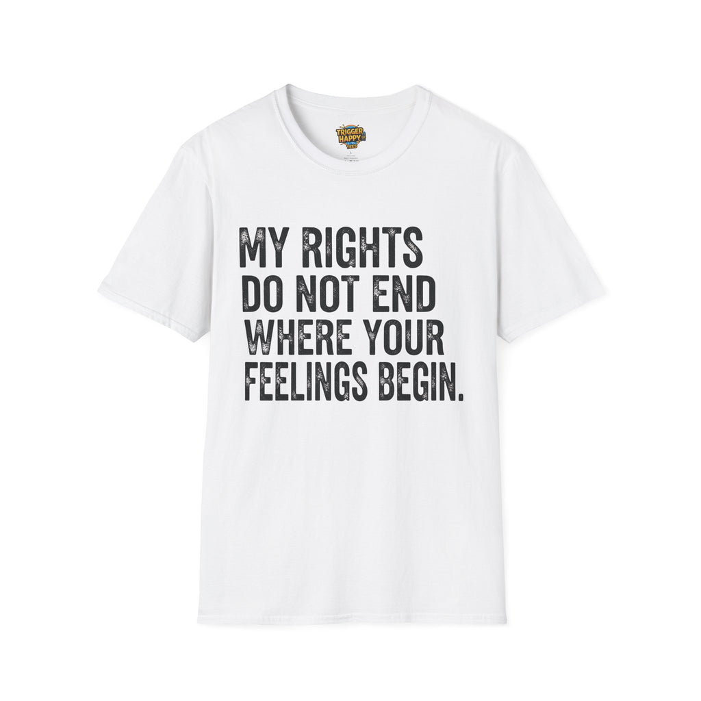 My Rights Do Not End, Advocacy Apparel, Statement Tee, Gift for Activists, Casual Wear, Pride Shirts