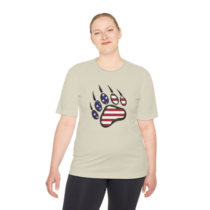 Patriotic Bear Paw Tee: So Comfy, Even Your Couch Will Be Jealous!