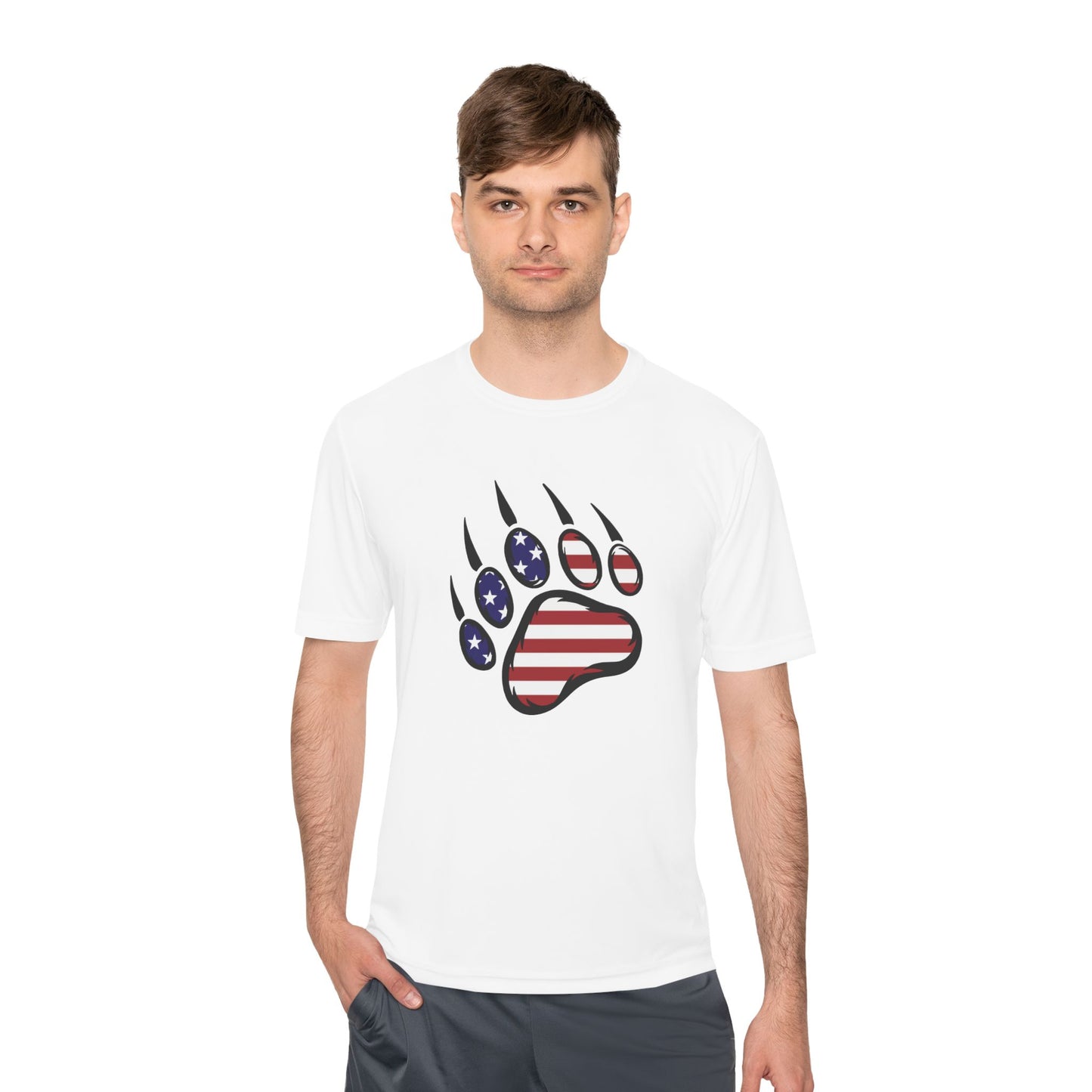 Patriotic Bear Paw Tee: So Comfy, Even Your Couch Will Be Jealous!
