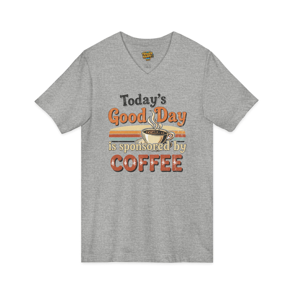 The "Don't Talk to Me Before My Coffee" V-Neck Tee | Super Soft & Stylish Unisex Shirt for Java Junkies