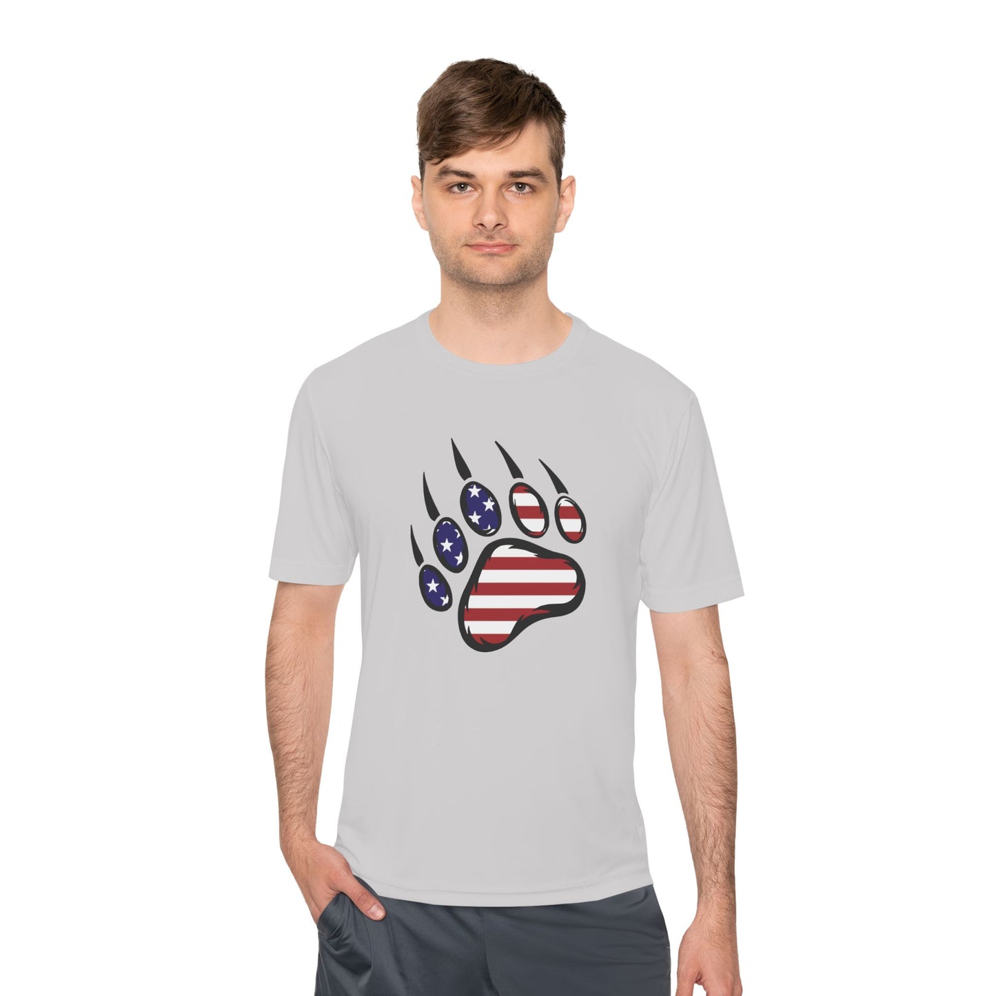 Patriotic Bear Paw Tee: So Comfy, Even Your Couch Will Be Jealous!