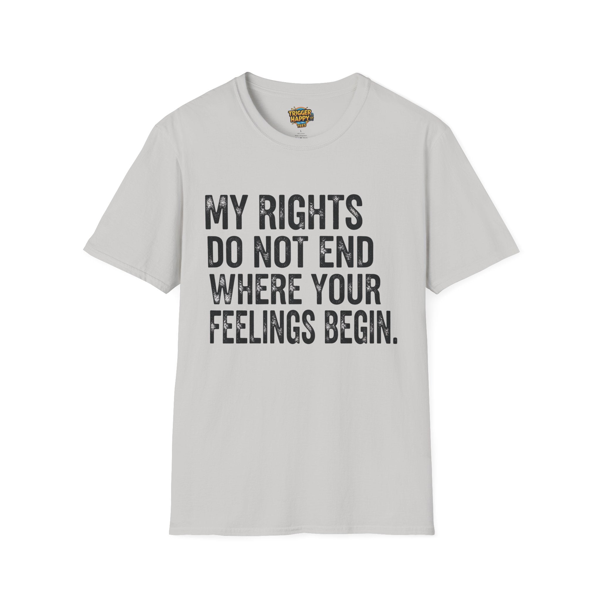My Rights Do Not End, Advocacy Apparel, Statement Tee, Gift for Activists, Casual Wear, Pride Shirts