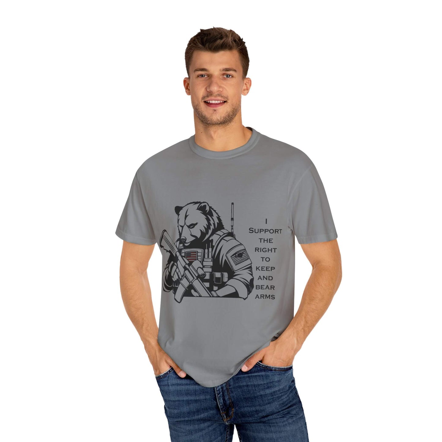 Funny "Right to Arm Bears" T-Shirt: Constitutionally Cool 2A Humor