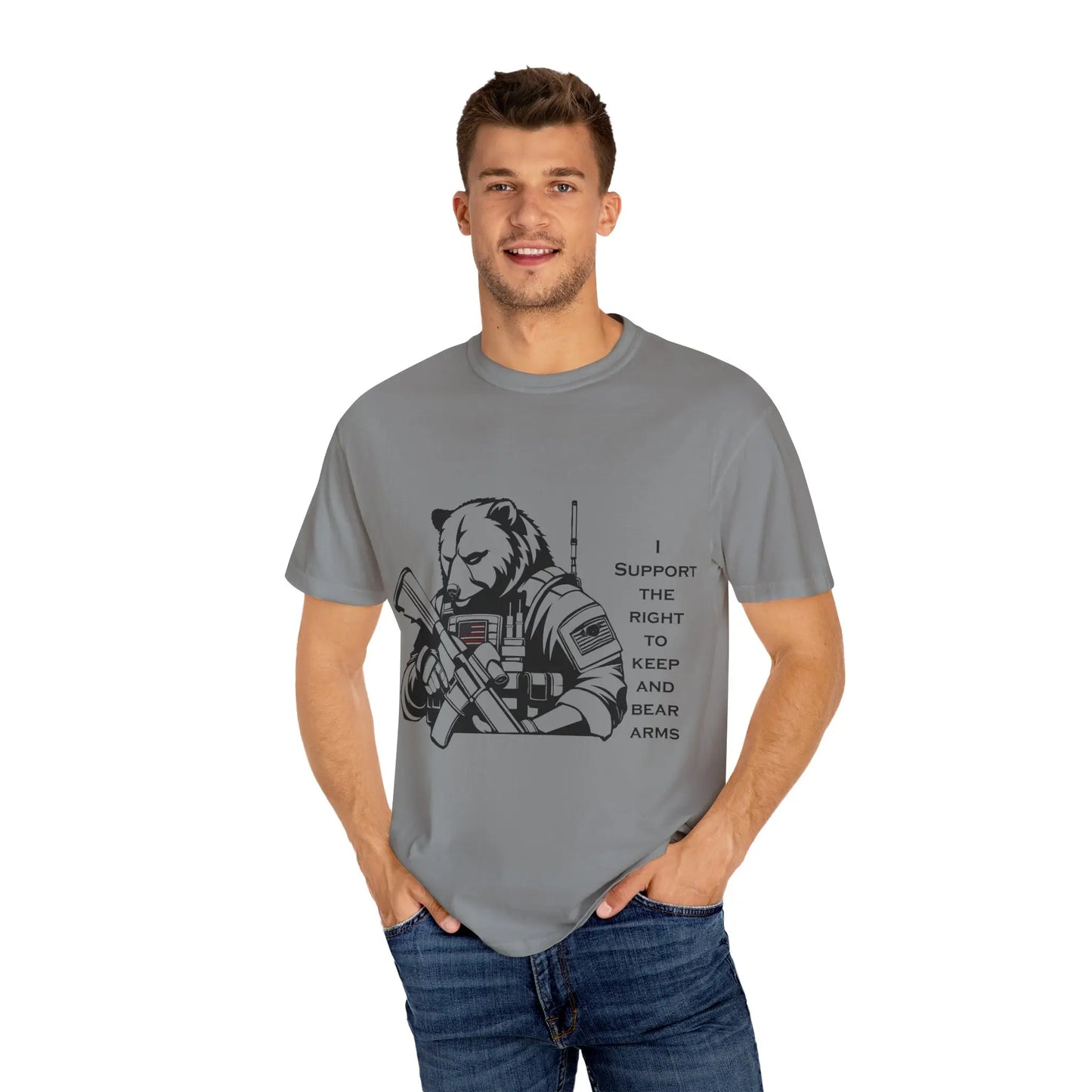 Funny "Right to Arm Bears" T-Shirt: Constitutionally Cool 2A Humor