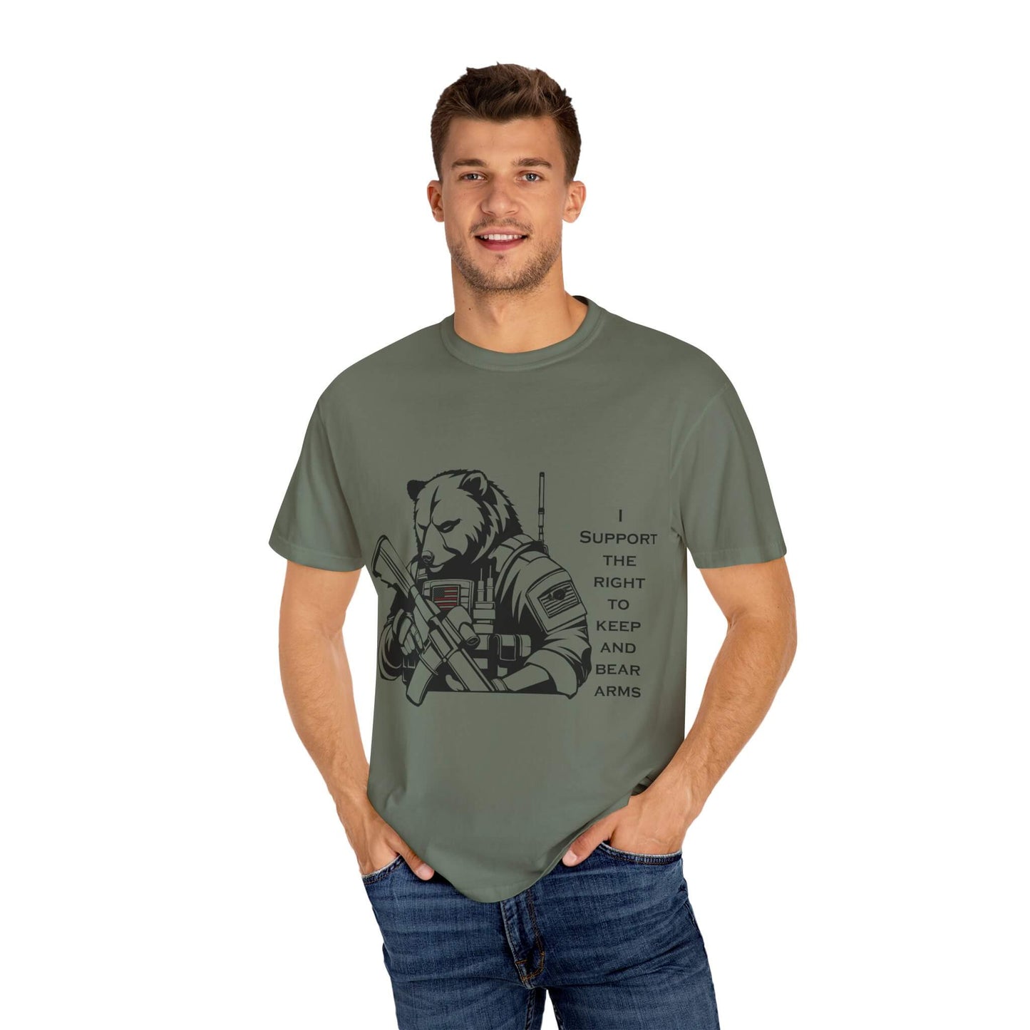 Funny "Right to Arm Bears" T-Shirt: Constitutionally Cool 2A Humor