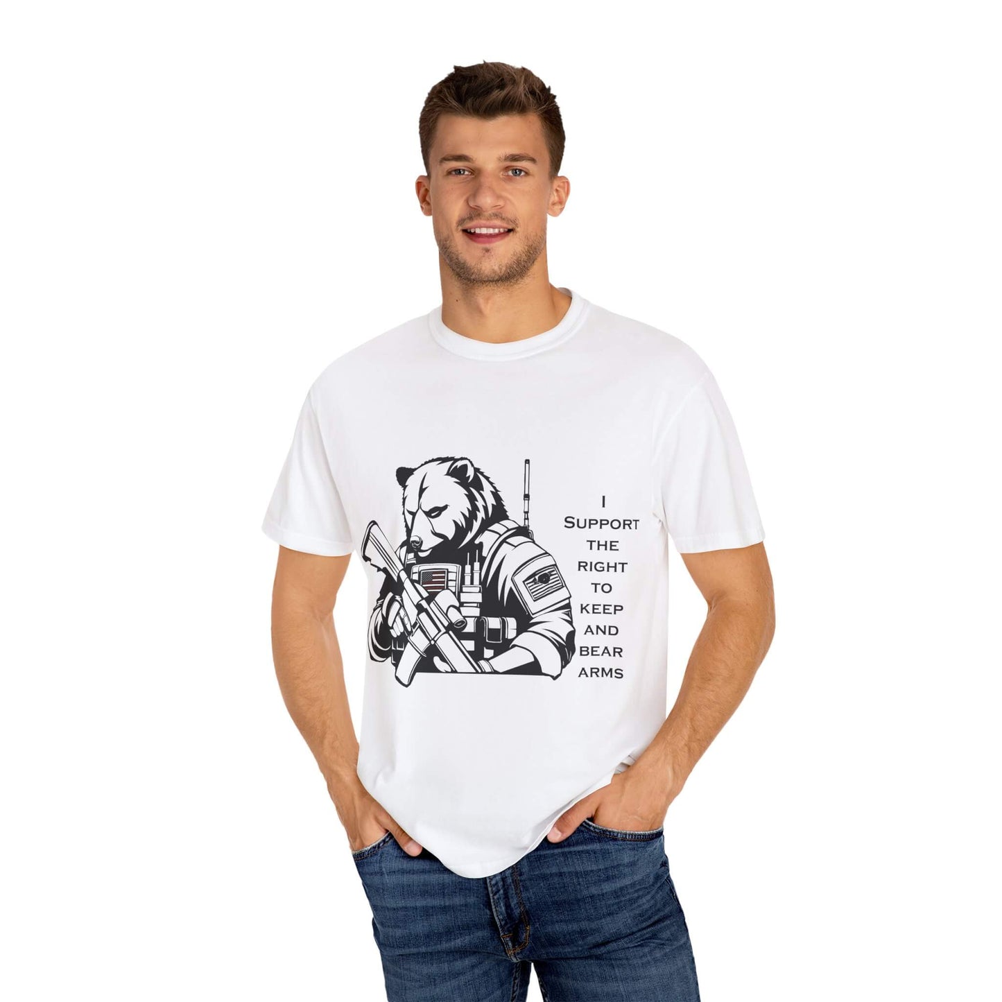 Funny "Right to Arm Bears" T-Shirt: Constitutionally Cool 2A Humor