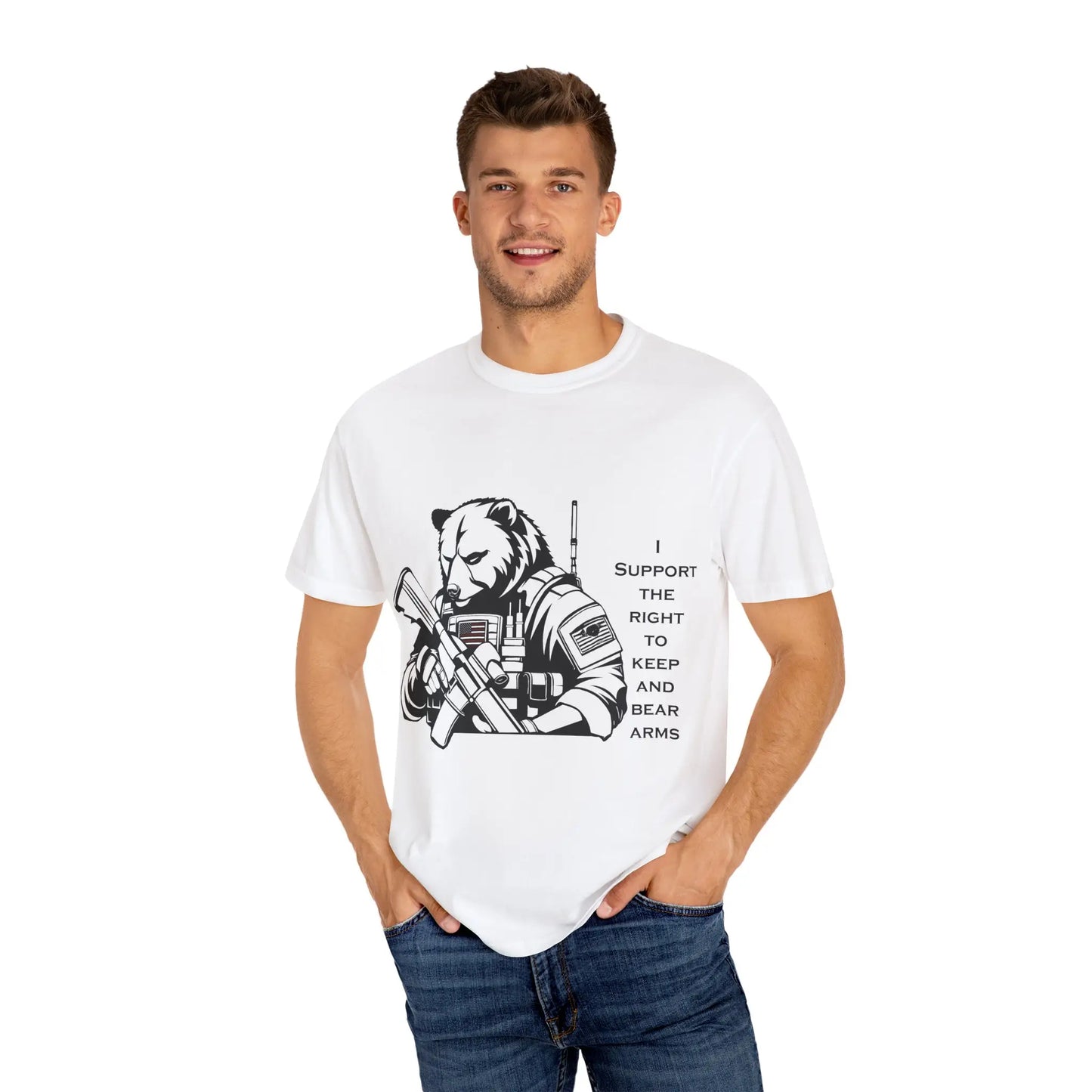 Funny "Right to Arm Bears" T-Shirt: Constitutionally Cool 2A Humor